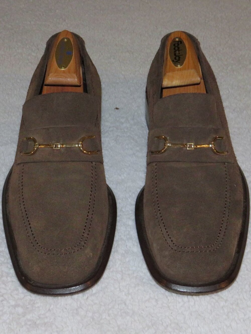 Gucci Tom Ford Era Brown Suede Leather Bit Loafers 40 E US 7